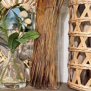 Crate & Barrel glass pitcher vase